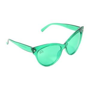 Cat Eye Green Sunglasses - Rainbow OPTX
